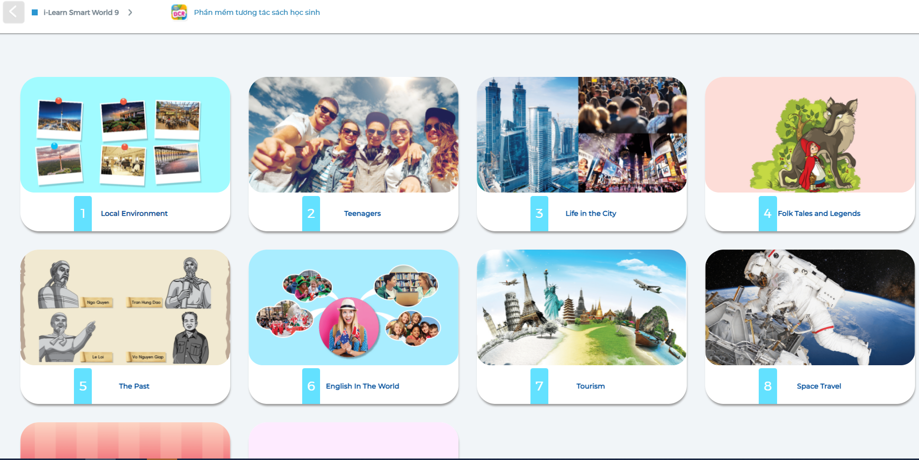 [E-BOOK] i-Learn Smart World 9 Phần mềm tương tác sách học sinh