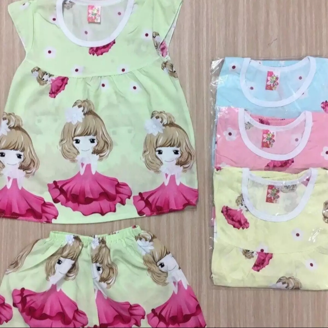 bộ quần áo bé  gái ngắn 01