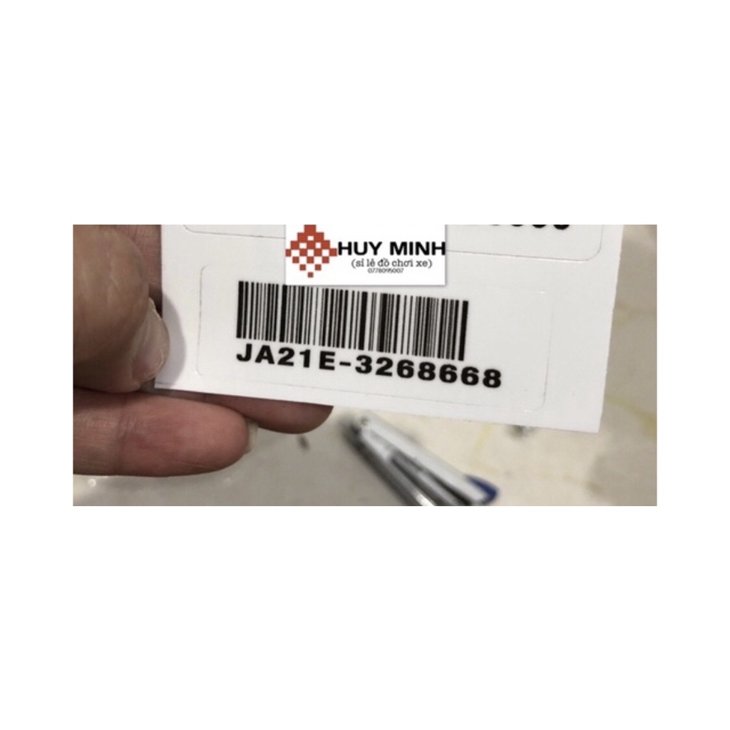 Tem mã vạch dán dè sau, tem QR xe wave 125i
