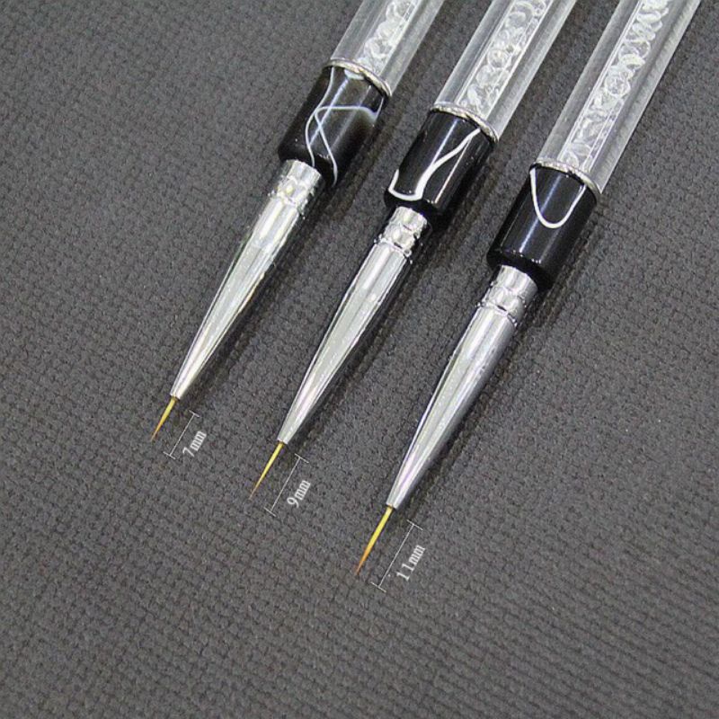 [NNails] cọ râu vẽ ren , nét gel có nắp