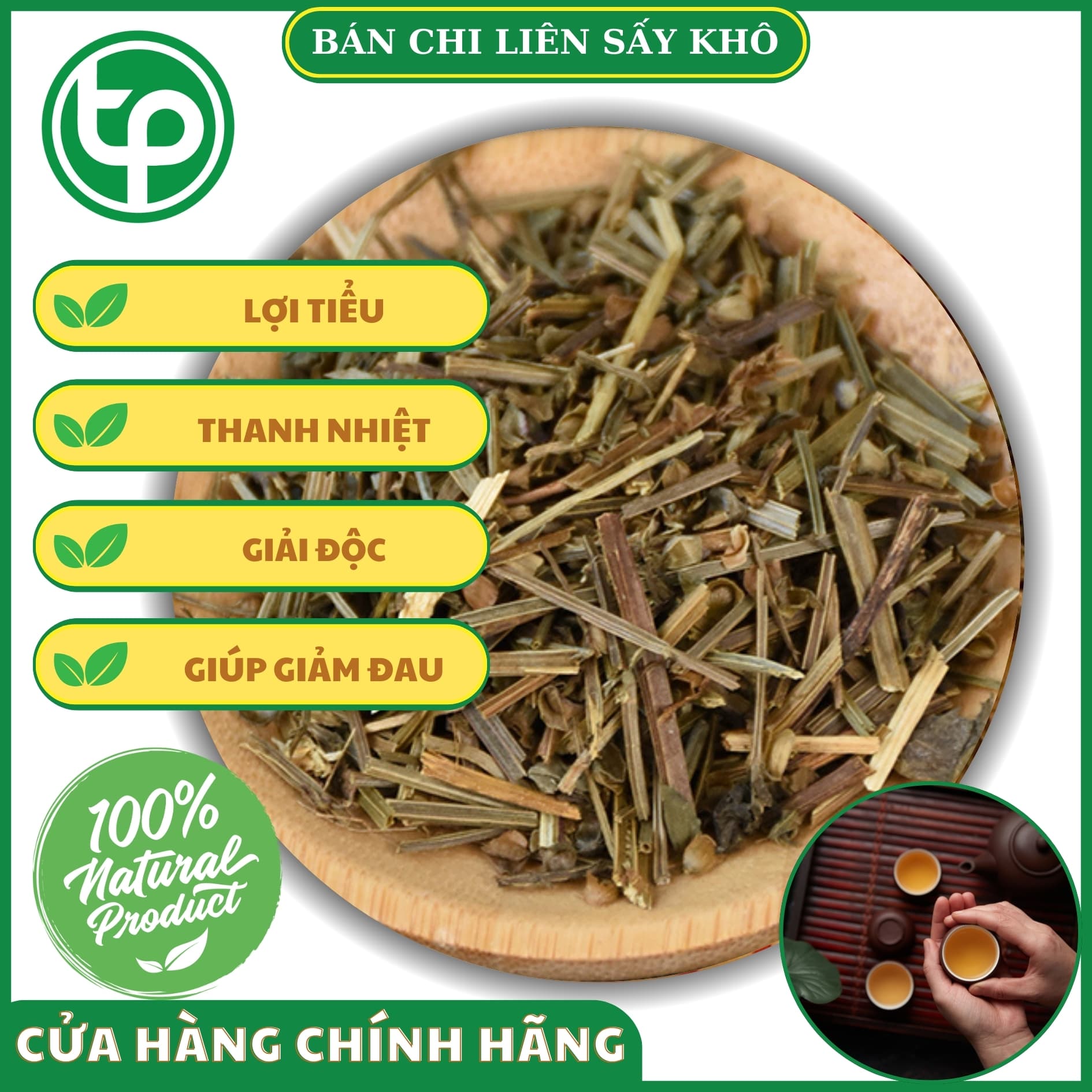 Cây bán chi liên khô 1kg - Trà ngon thơm sạch chất lượng cao - Thảo Dược Tấn Phát