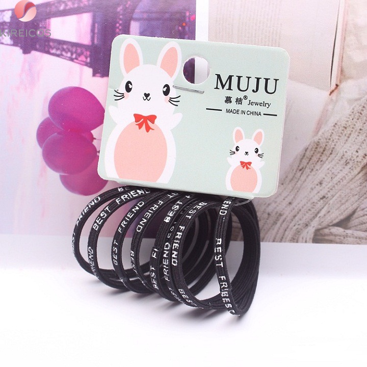 Set 8 dây cột tóc cho bé nhiều màu - kireicos