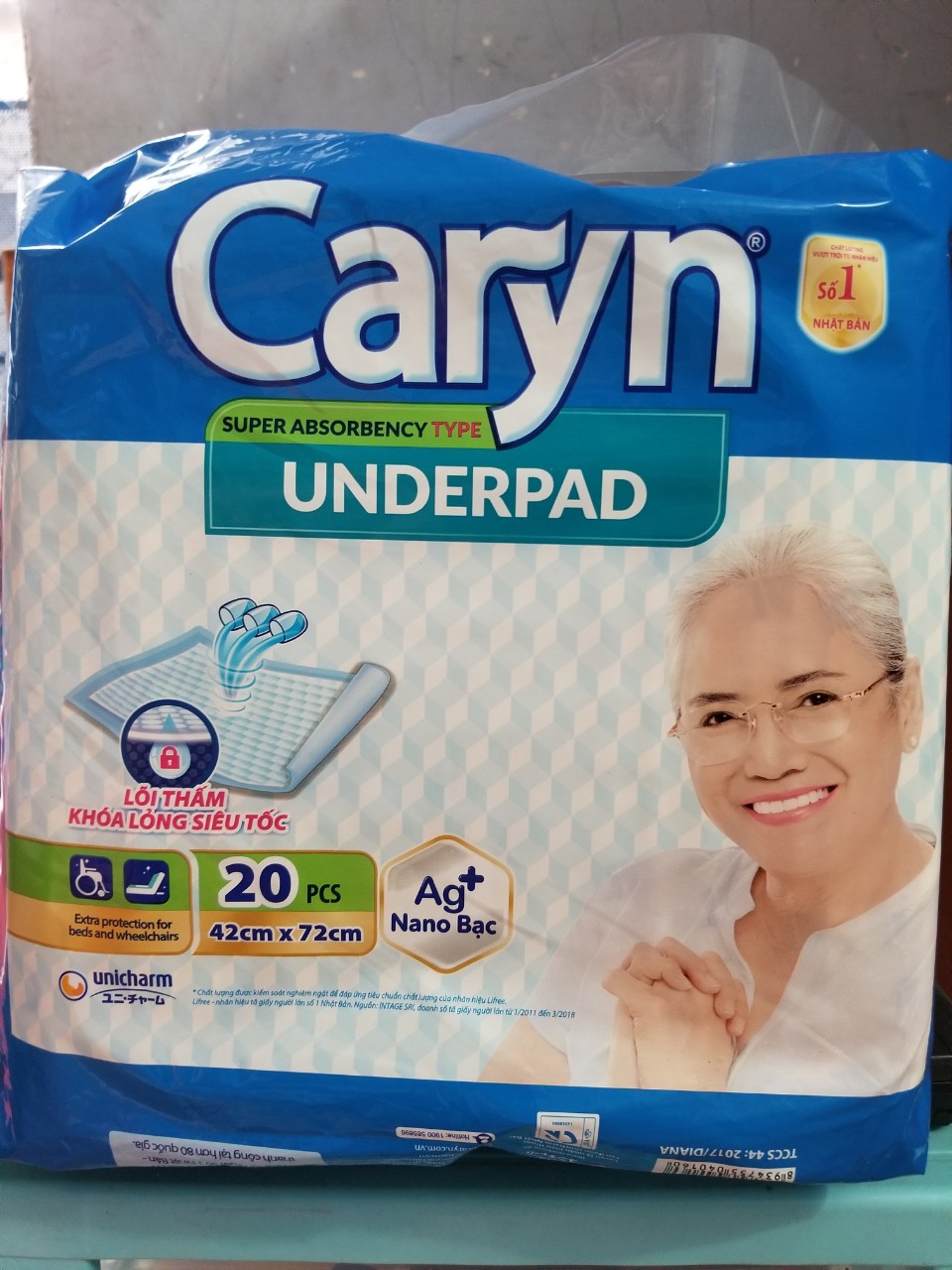Combo 2 3 tấm lót nệm Caryn kích thướt 42x72cm