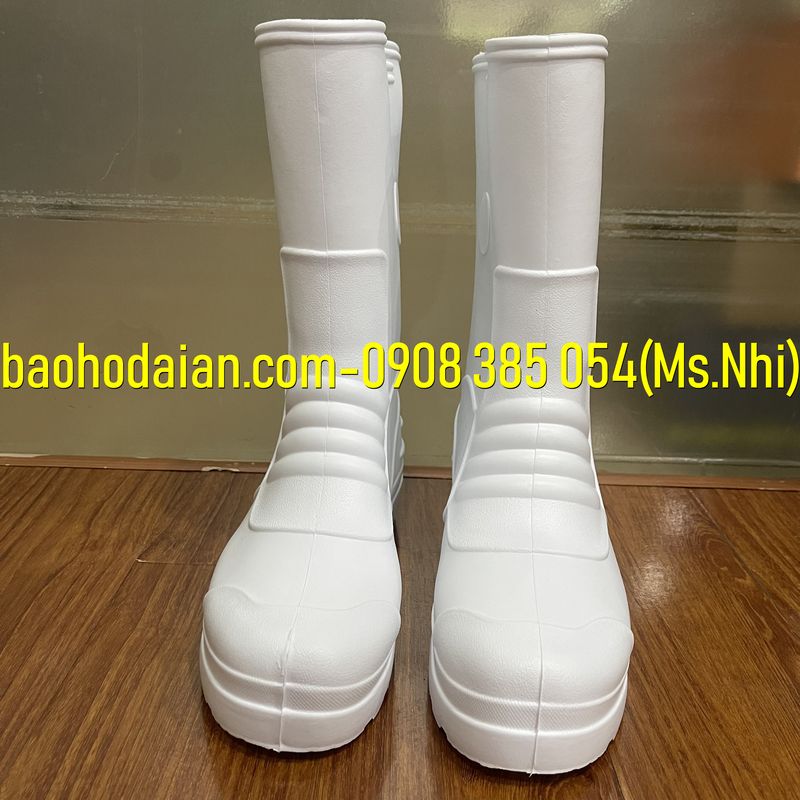Ủng xốp màu trắng nhựa EVA siêu nhẹ E014