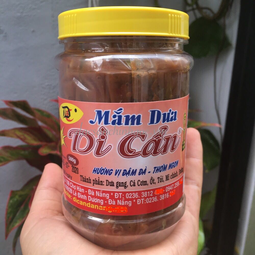 (Hủ Lớn 800g) Mắm Dưa Dì Cẩn - Đặc Sản Đà Nẵng