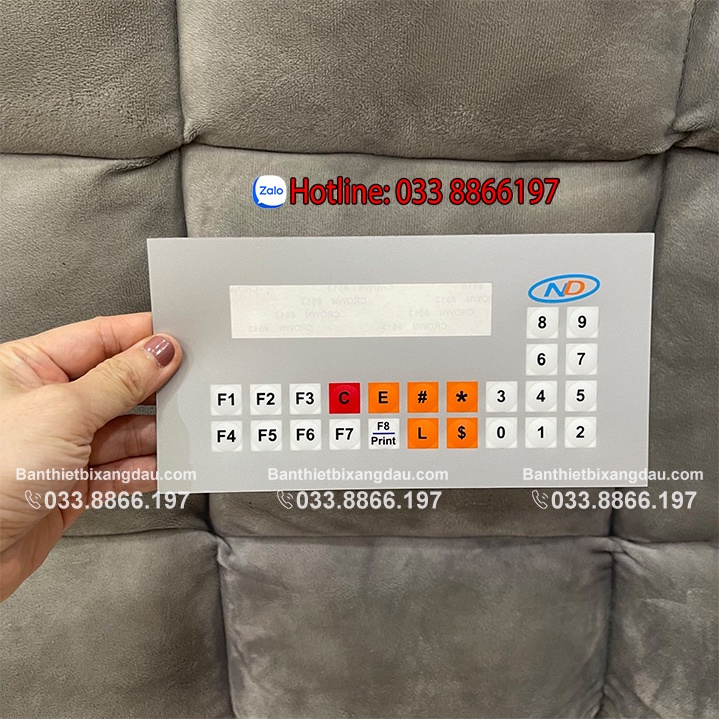 Da bàn phím xăng dầu Nam Dương