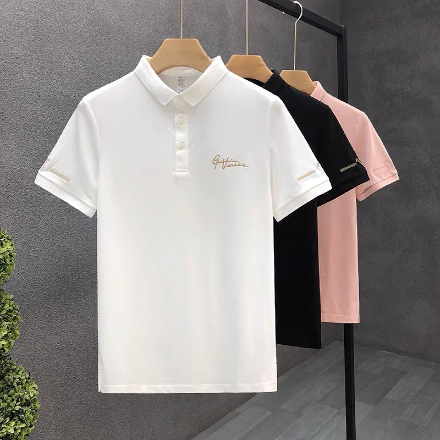 Áo polo nam, áo thun nam cổ bẻ, áo thun nam có cổ màu đen, trắng phong cách trẻ trυng TIENFASHION26 