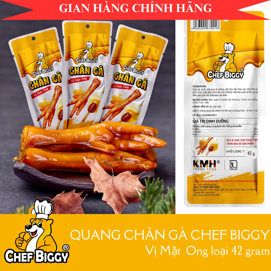 1 chiếc chân gà Vị Cay CHEF BIGGY 42g