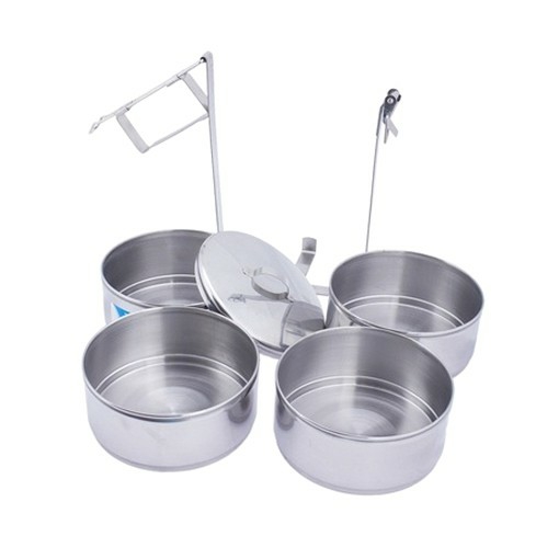 Khay đựng cơm inox 3 và 4 tầng