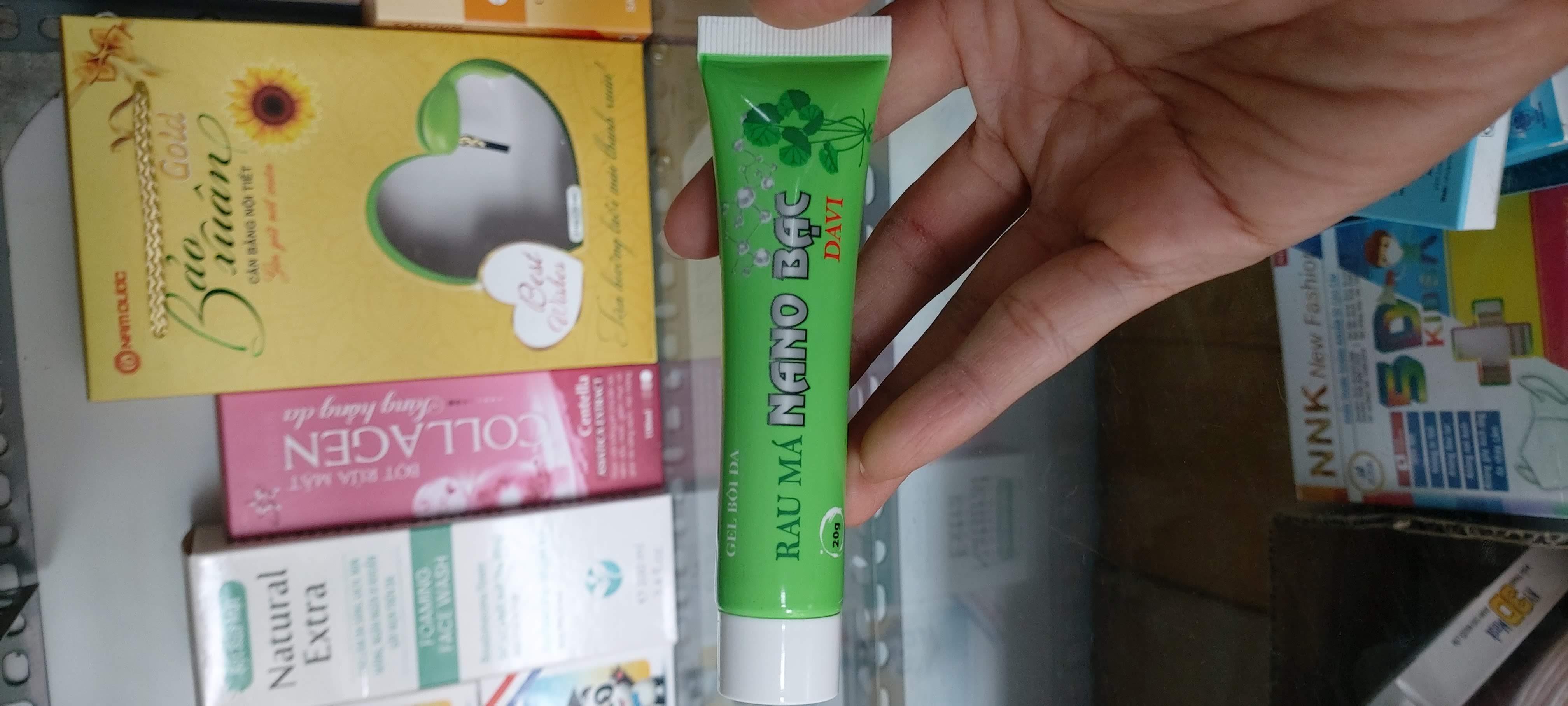 Gel bôi da Rau Má Nano Bạc Davi, 20g