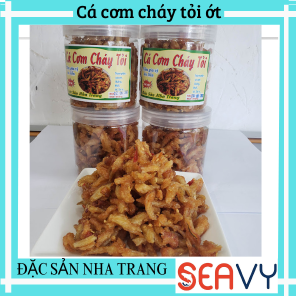 🌶️ seavy cá cơm sấy giòn tỏi ớt - đặc sản nha trang cay nhẹ, hộp 200g 🐟
