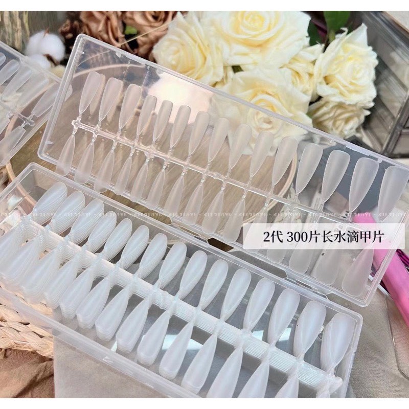 Móng úp phom thang, nhọn loại vỉ -  loại mỏng dẻo đủ size số