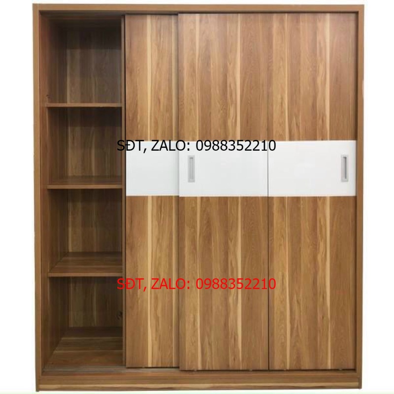 Tủ 4 cánh gỗ mdf cánh lùa