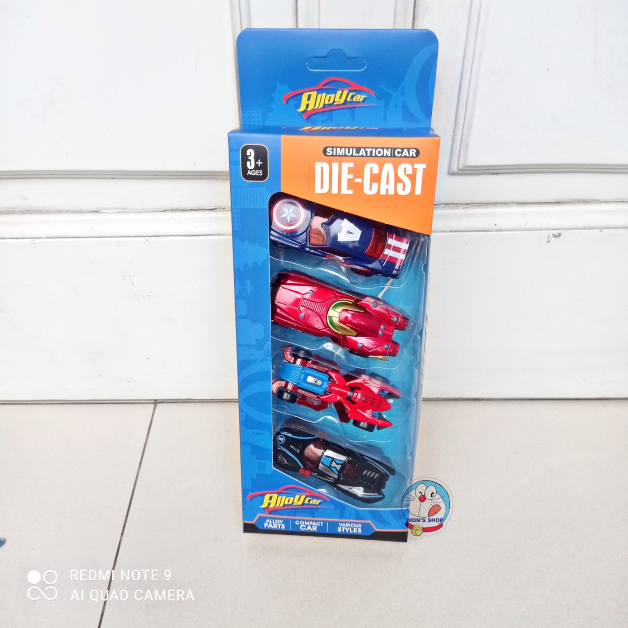 Đồ chơi set 4 chiếc xe sắt siêu anh hùng avengers