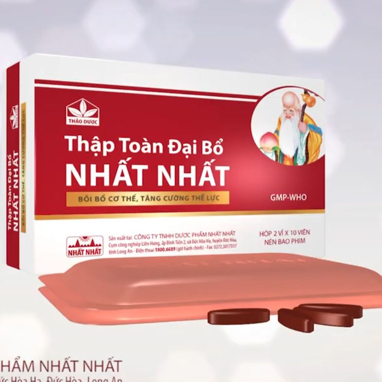 Thập toàn đại bổ Nhất Nhất - bồi bổ cơ thể, tăng cường thể lực