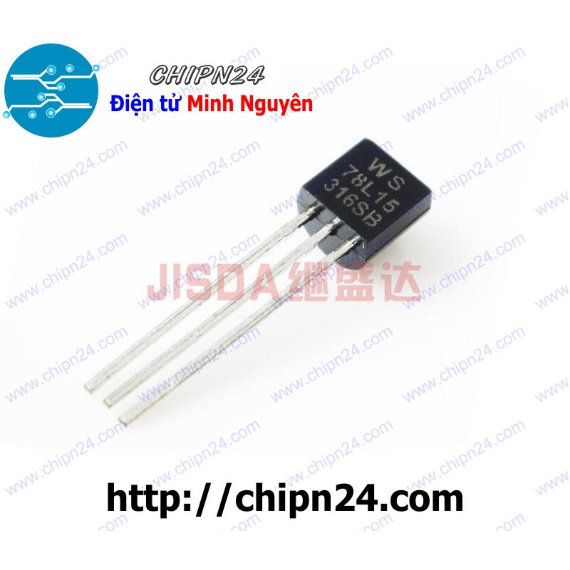 [5 con] (DIP) IC 78L15 TO-92 (Chân Cắm) (7815 15V 100mA)