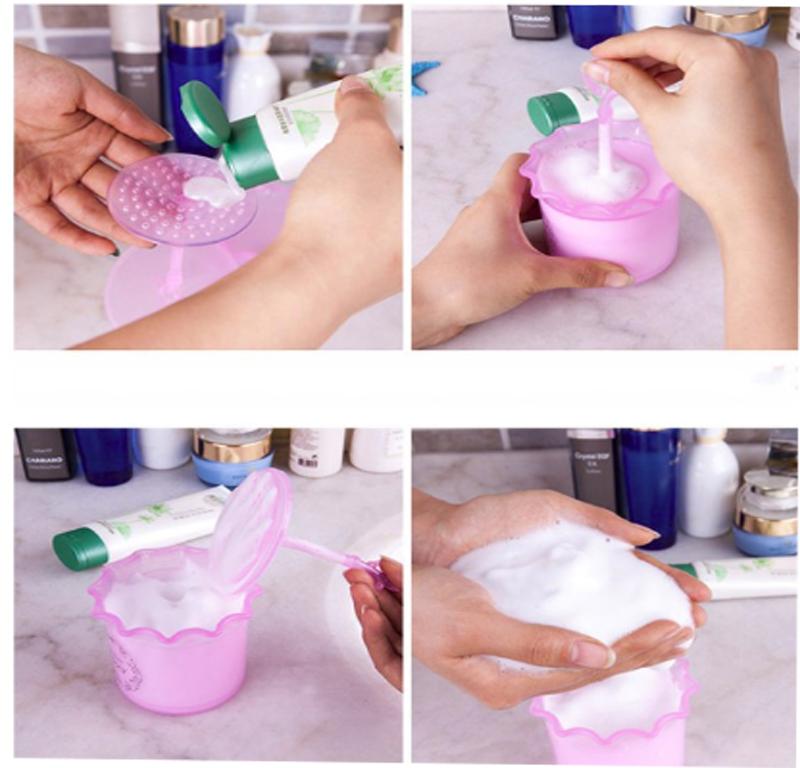 Cốc tạo bọt sữa rửa mặt thông minh (Giao màu ngẫu nhiên)