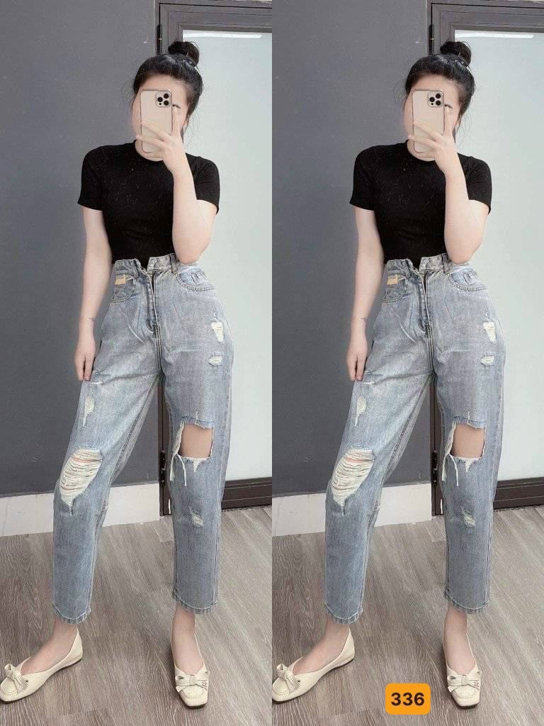 [HCM]QUẦN BAGGY JEAN NỮ CHẤT BÒ THỜI TRANG SIÊU HOT DG-SHOP 1047