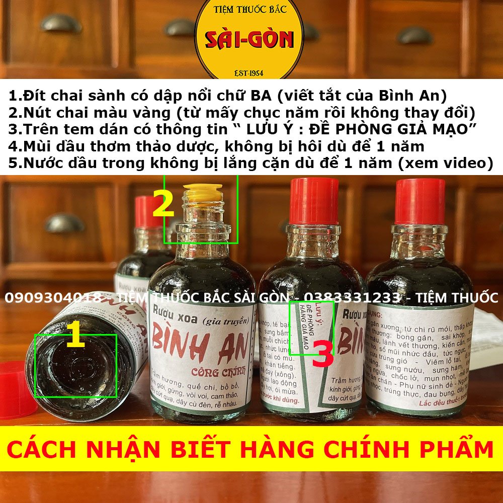 Dầu xoa bóp bình an chính phẩm chai 30ml