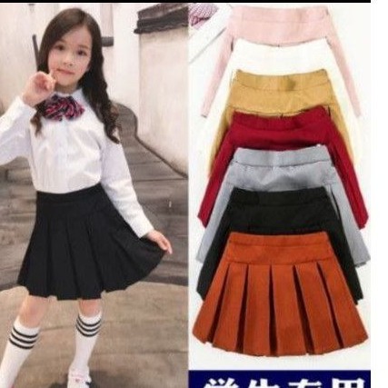 chân váy xếp ly umi trẻ em CV 003+