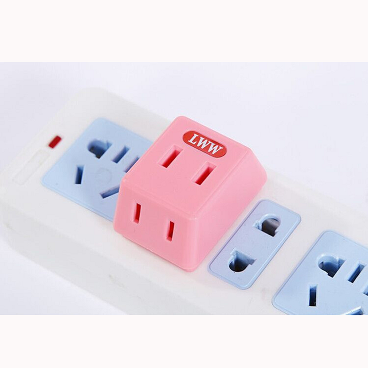 Phích cắm điện 1 ra 3 - Ba ổ cắm chuyển từ một chui cắm - Phích chuyển chân cắm điện, phích điện, ổ cắm chuyển đổi