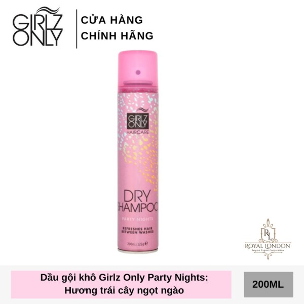 Dầu gội khô Girlz Only Dry Shampoo- party night 200ml cao cấp