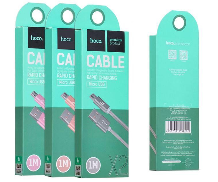 Cáp sạc microUSB Hoco X2 cho Android - dài 1m - Nhat Tin Authorised Store