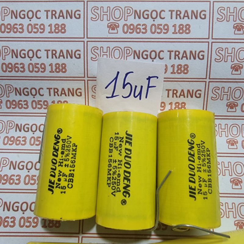 Tụ lọc phân tần loa 15mf -250v - giá 1 chiếc