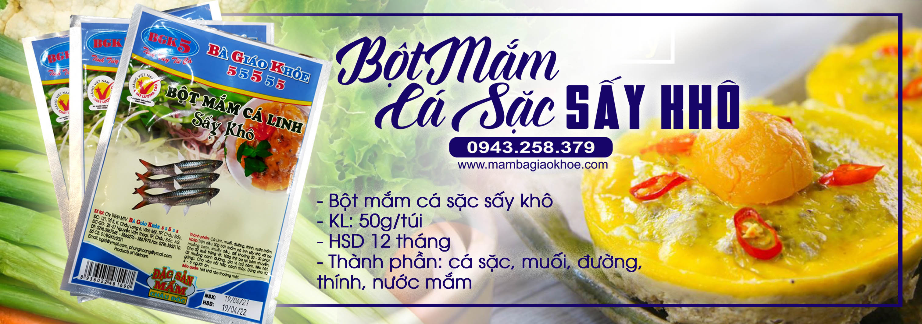 Bột mắm cá sặc sấy khô - Đặc sản Châu Đốc