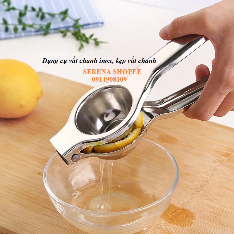 Dụng cụ vắt chanh inox (kẹp vắt chanh)