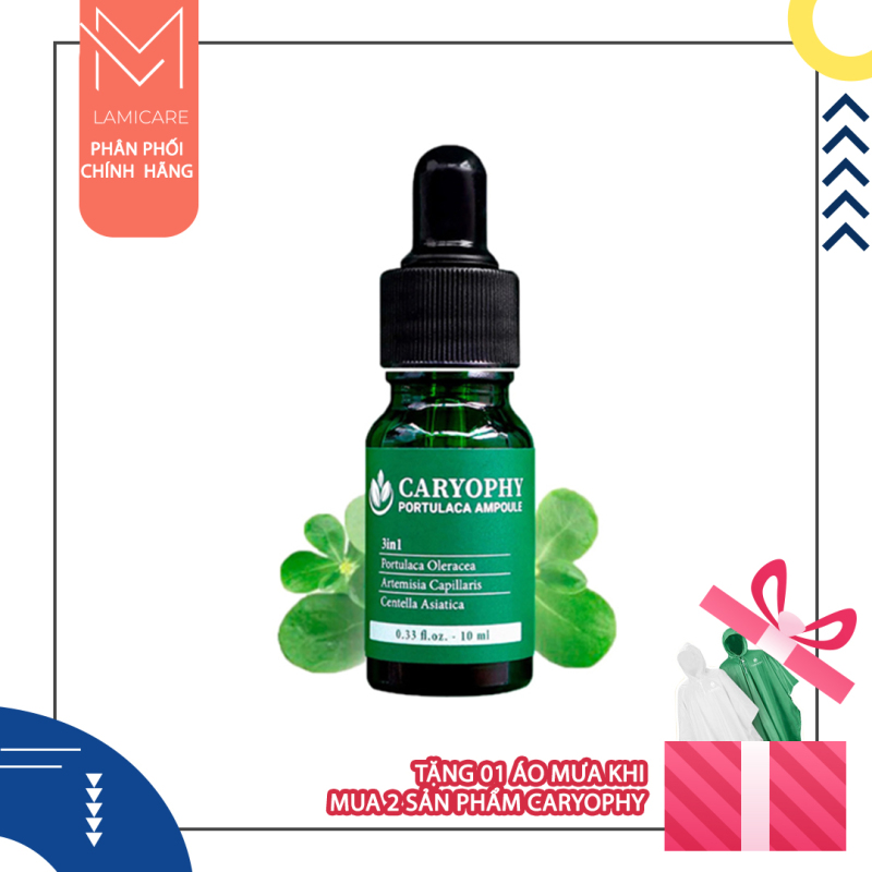 Serum caryophy làm sạch mụn sẹo hiệu quả caryophy portucala ampoule 10ml Lamicare giá rẻ