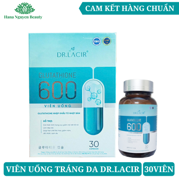 Viên Uống Nám Trắng Da Glutathione 600 Dr Lacir 30 Viên ( Xóa Mã)