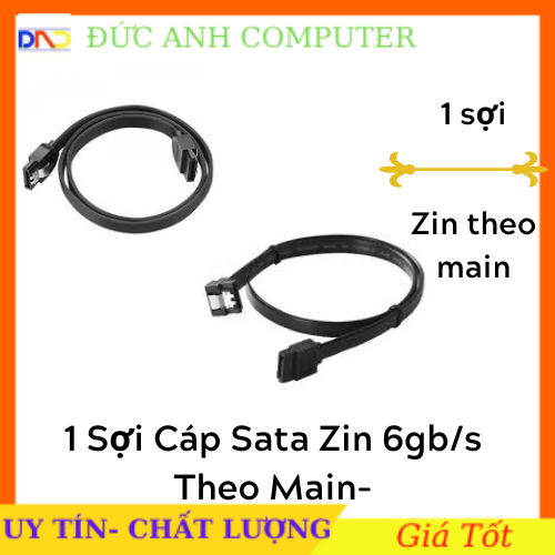 1 sợi cáp sata asus 3.0 chuẩn 6.0 gb/s chính hãng - có nẹp cài kim loại xịn