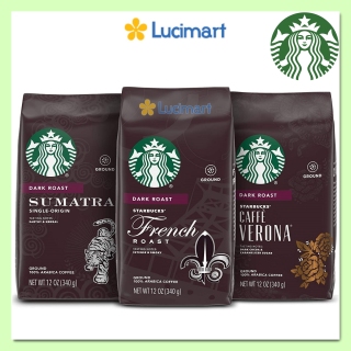 50% Off Cà phê Starbucks rang xay sẵn 100% Arabica Coffee Dark gói 340g USA thumbnail