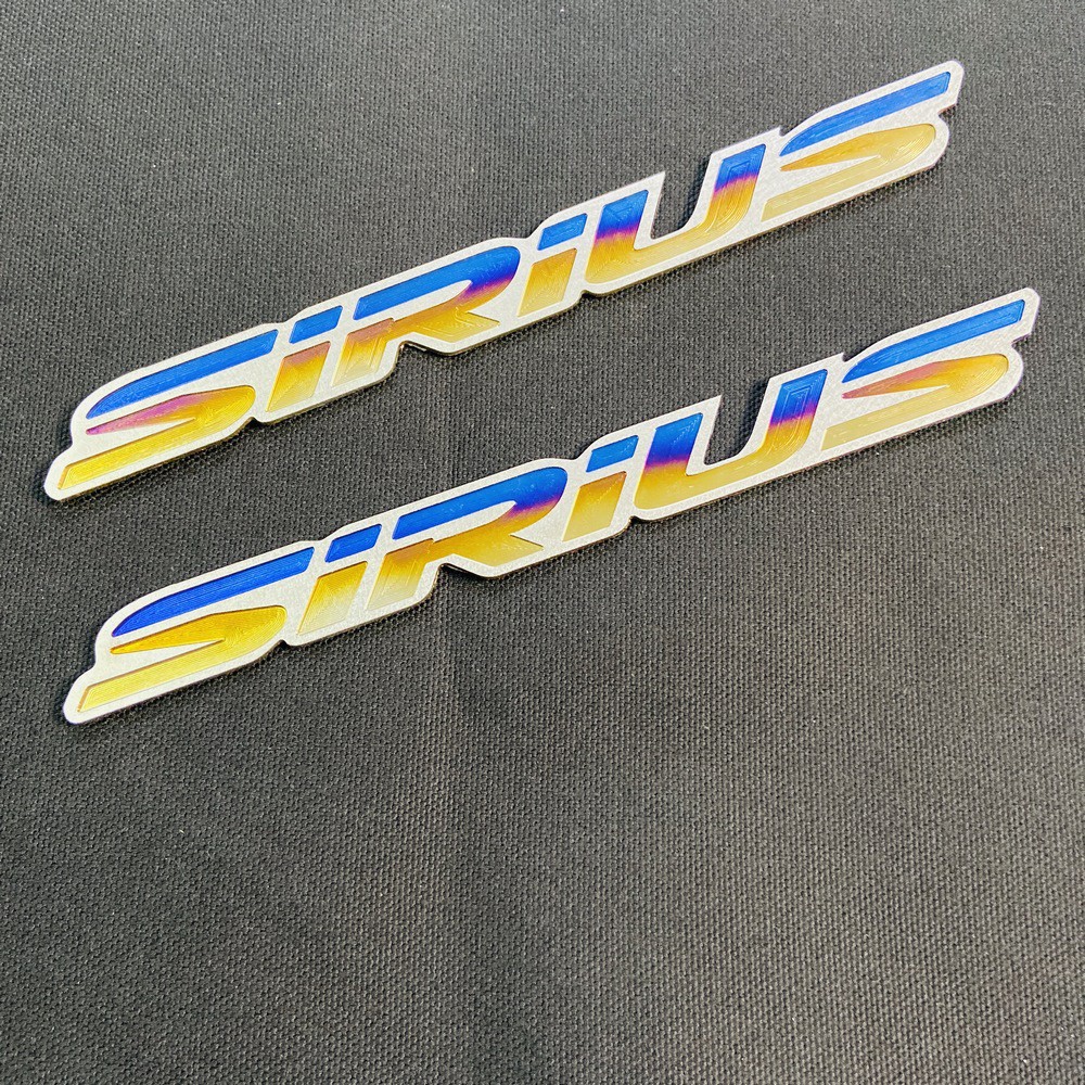 [Bao Đổi Trả] Tem Chữ Logo Bằng Titan Cho Sirius Siêu Độc