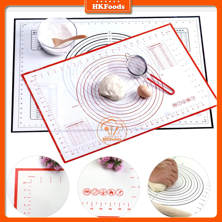 Tấm lót nhào bột và nướng bánh silicon cao cấp 40*60cm