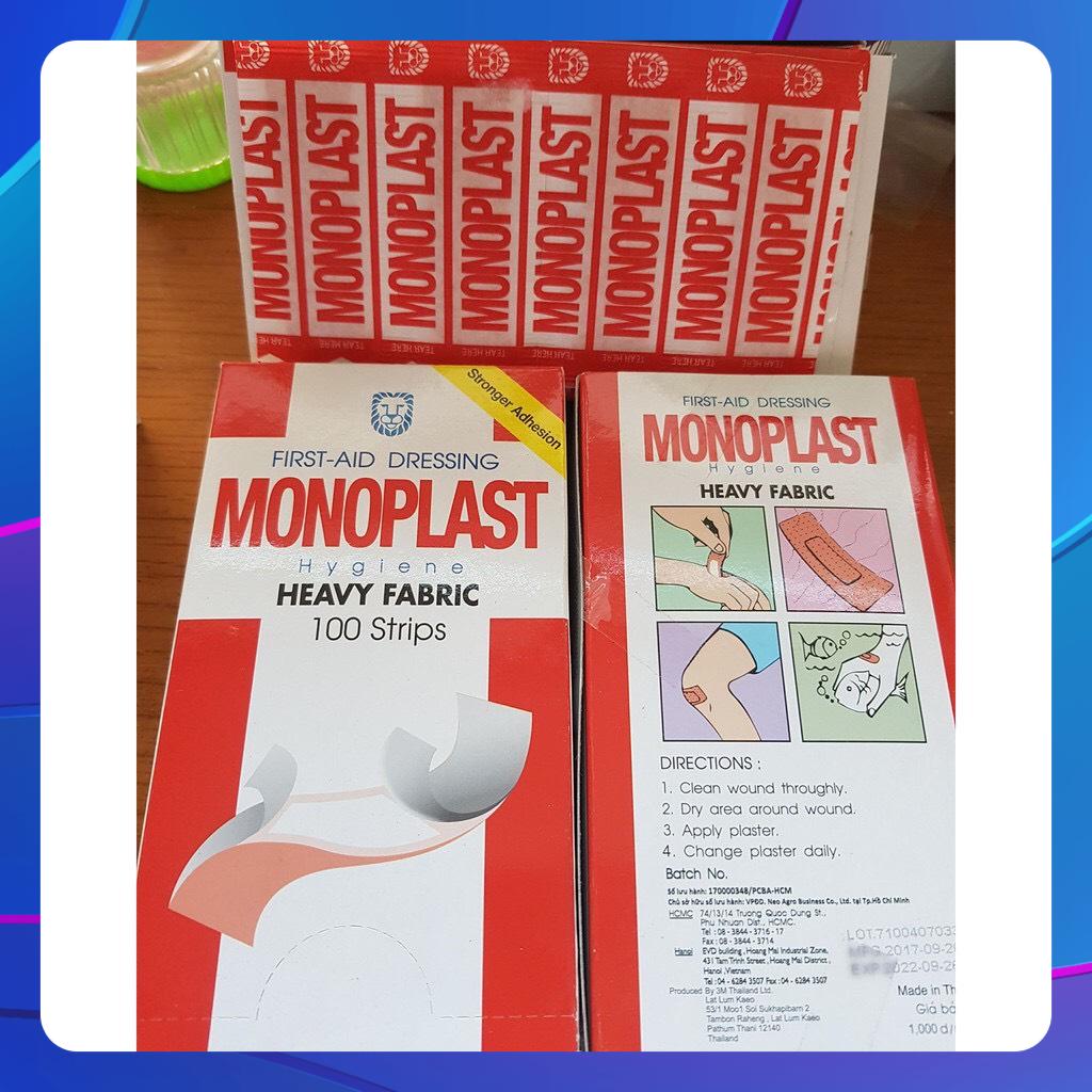 Băng cá nhân MONOPLAST (hộp 100 miếng)