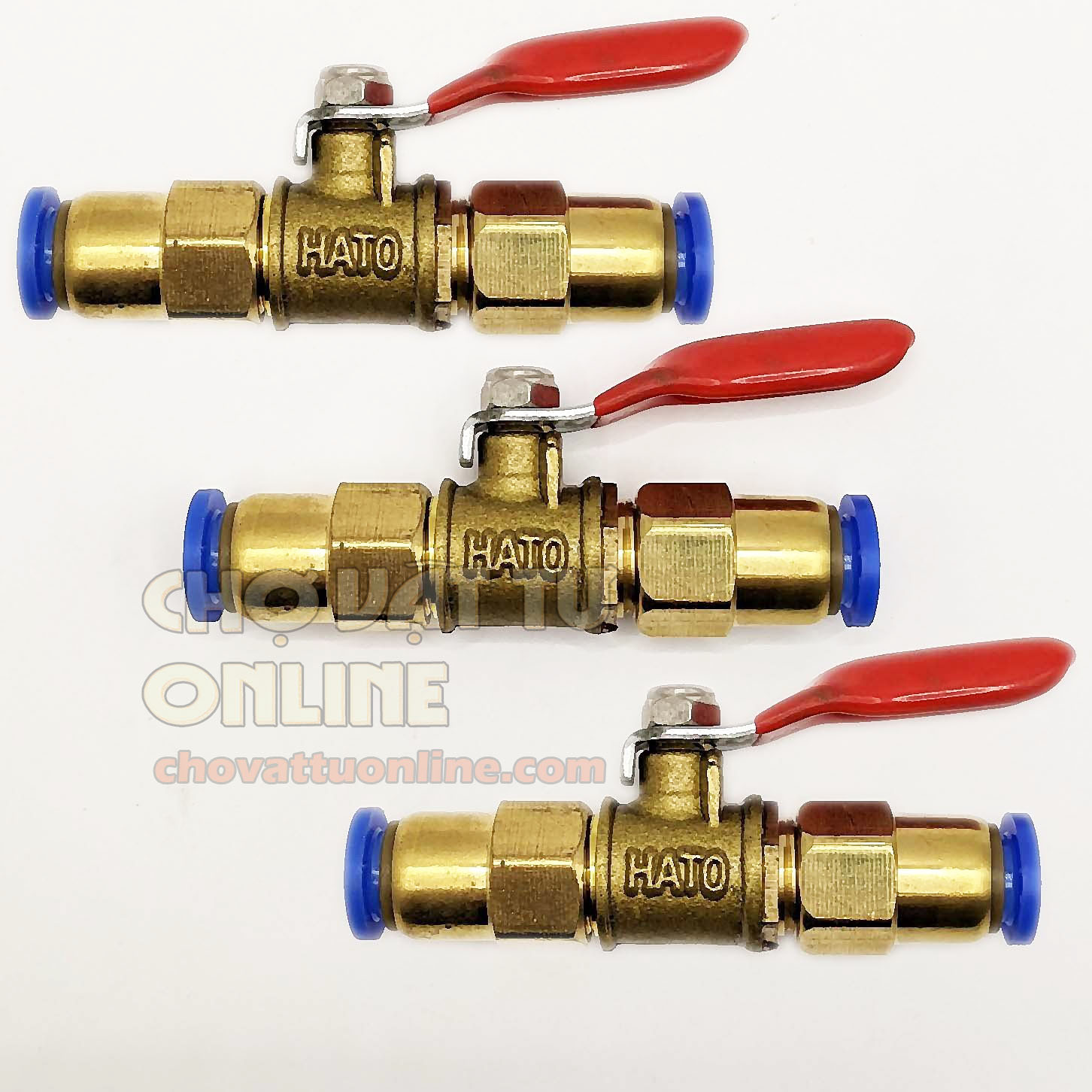 Van khí nén, van khóa phun sương Hato 2 đầu ống 8mm, van khóa nước 2 đầu ống 8mm - Chợ Vật Tư Online