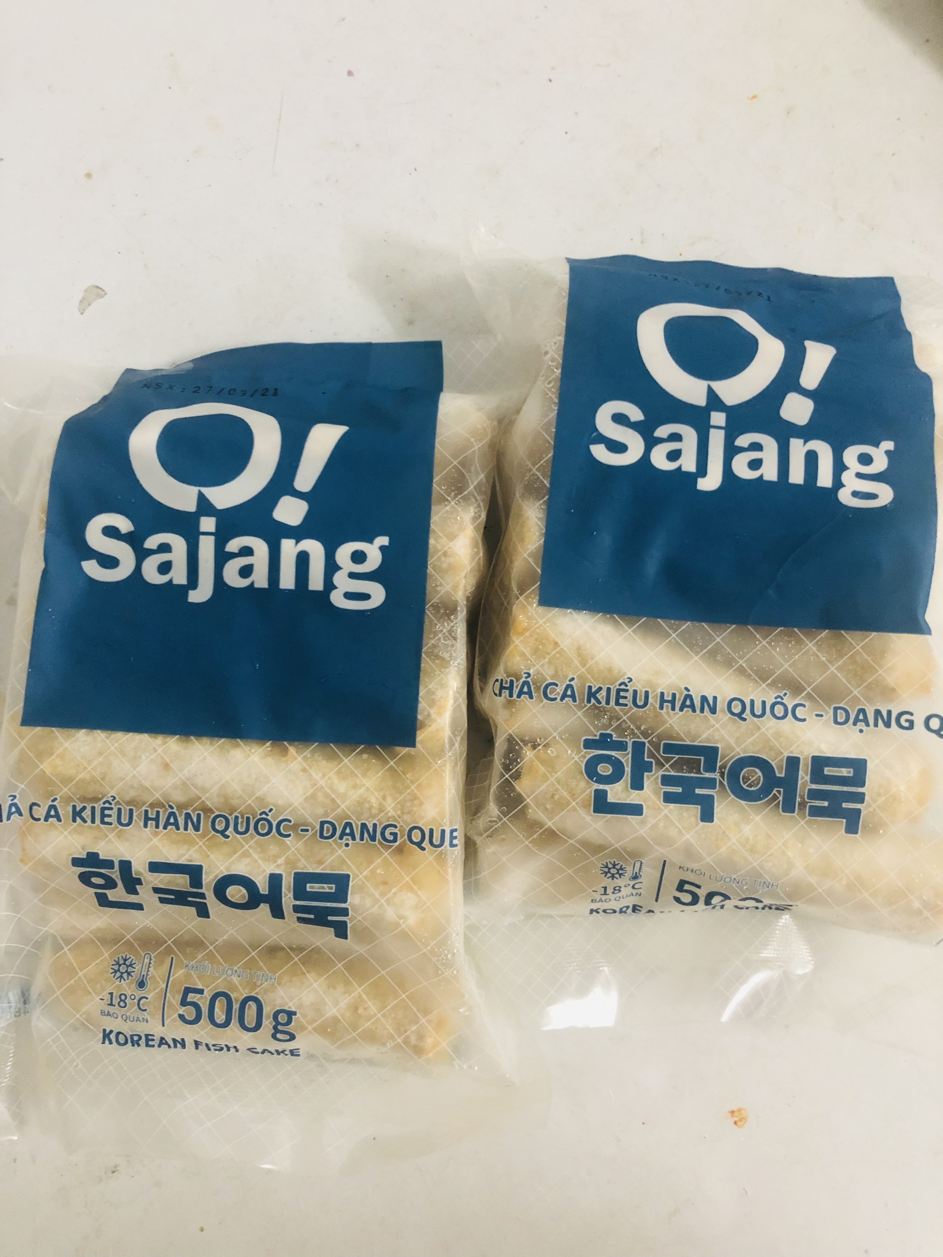 Chả cá kiểu Hàn Quốc dạng que 500g