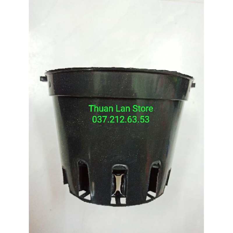 Set 5c Chậu Nhựa Đen Trồng Lan F18