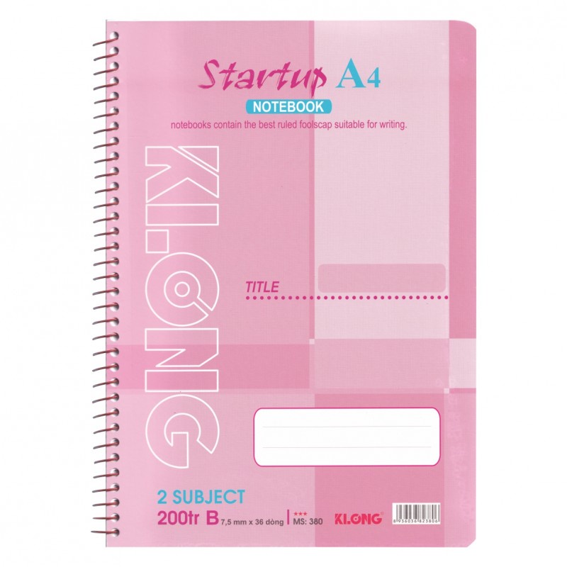Sổ lò xo đơn A4 - 200 trang KLONG MS: 380