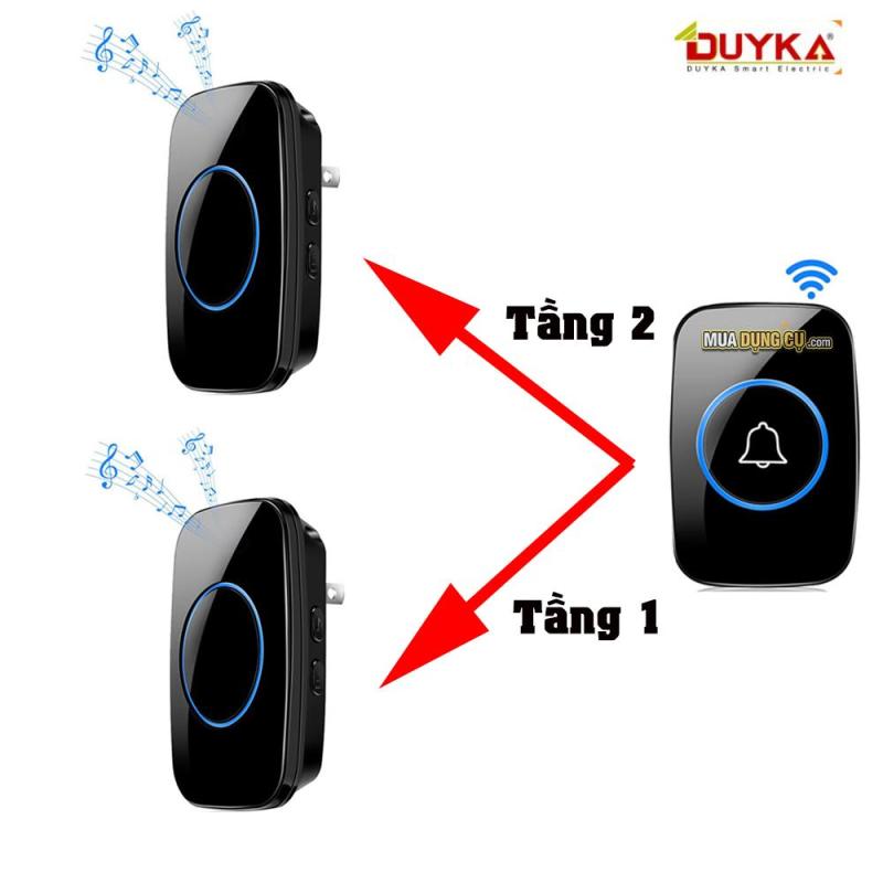 Smart wireless Doorbell - Bộ 2 chuông 1 nút bấm - Duyka - nút bấm chuông cửa là sự kết hợp hoàn hảo giữa thiết kế tinh tế và tính năng thông minh. Với nhiều tính năng tiện ích như kết nối wifi, hình ảnh HD, âm thanh rõ ràng, sản phẩm này sẽ giúp bạn dễ dàng liên lạc với khách hàng và bạn bè của mình. Hãy xem hình ảnh liên quan và tận hưởng sự tiện ích của sản phẩm này.