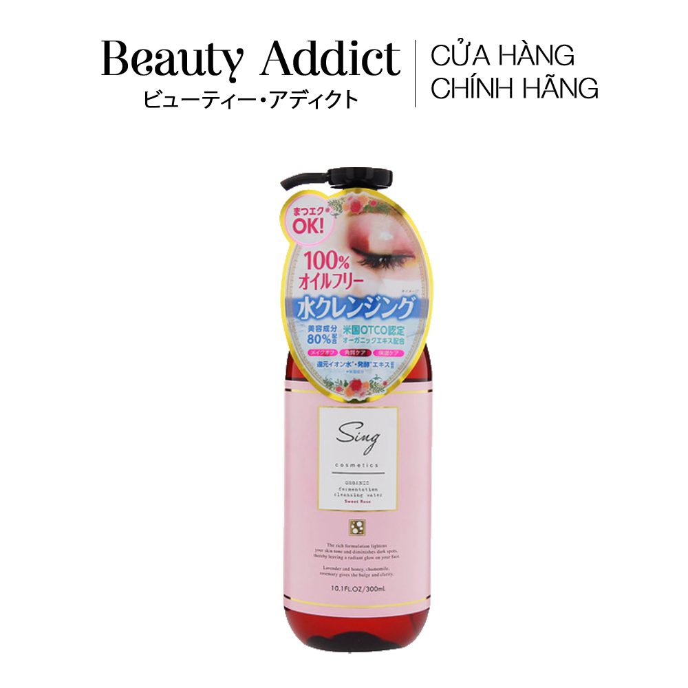 [HCM]Nước tẩy trang lên men hữu cơ SING - Nhật Bản 300ml
