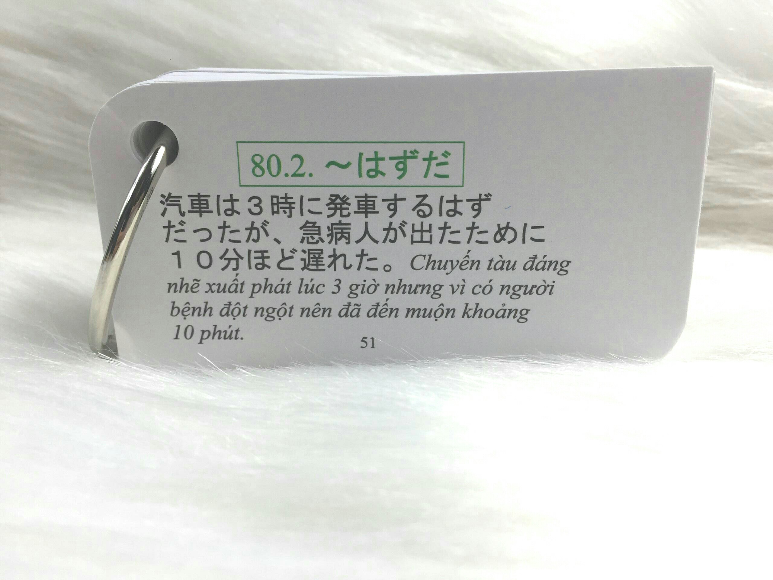[HCM] Bộ Flashcard Ngữ Pháp Trung Cấp N3 ( Mimikara Oboeru)