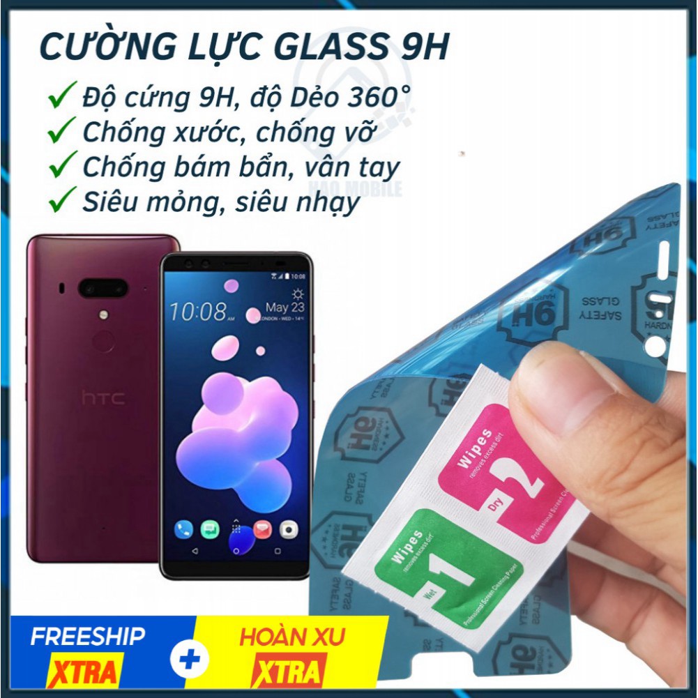 Dán cường lực dẻo nano htc u12 plus