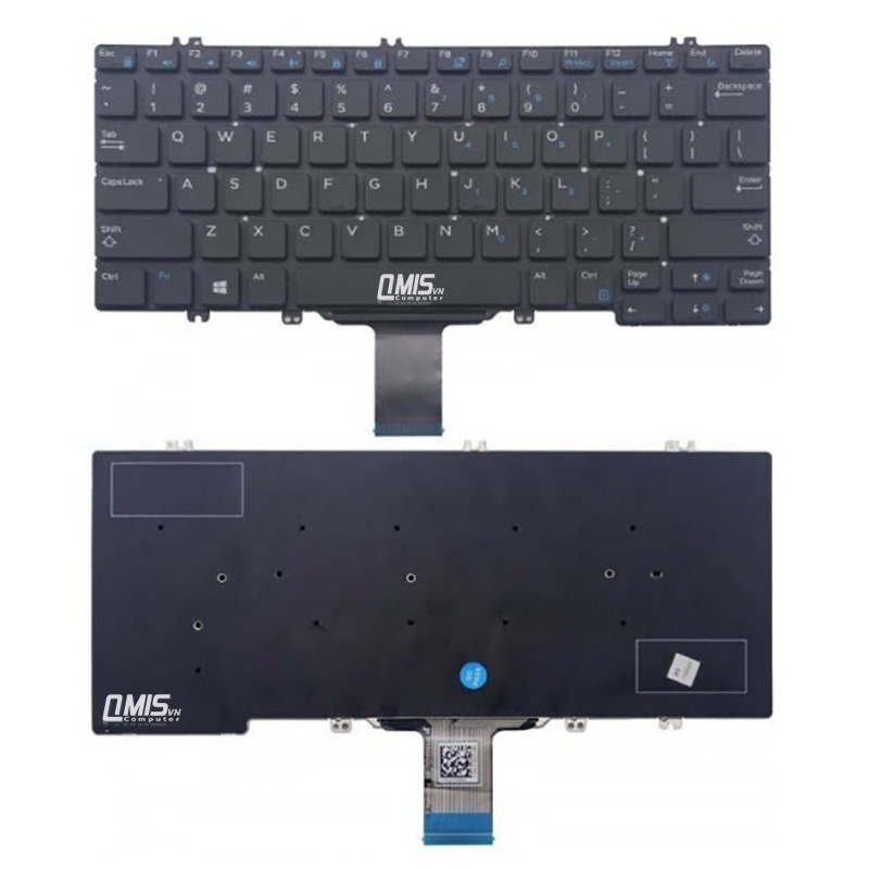 Bàn phím laptop Dell Latitude 5280 5288 5289 7280 7290 7380 7390, E5280 E5288 E5289 E7280 E7290 E7380 E7390 - CHUẨN US