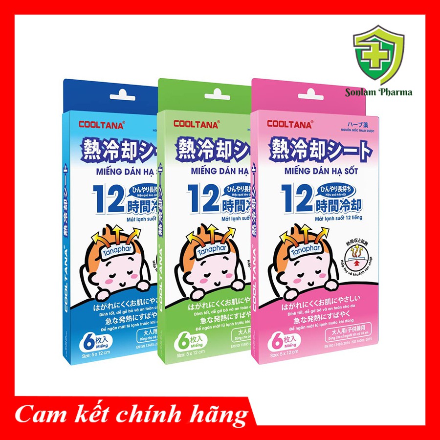 Miếng Dán Hạ Sốt Làm Mát Cho Bé Cooltana 6 Miếng