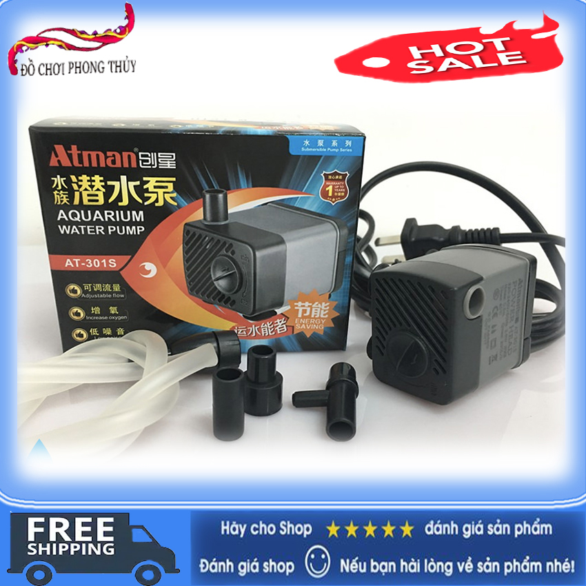 HA301- Máy Bơm Bể Cá Atman 301s