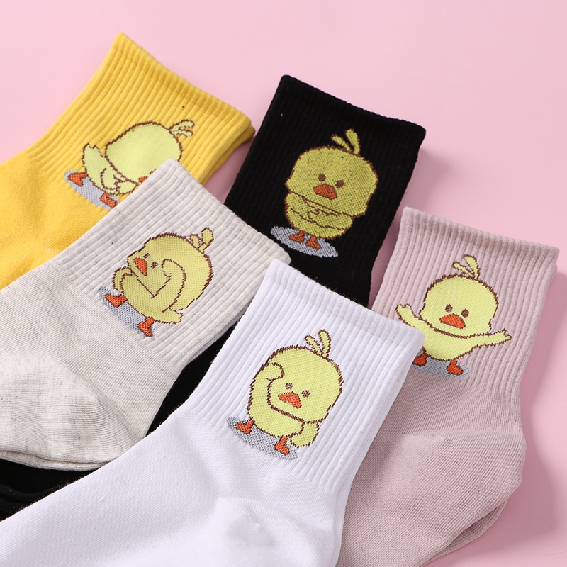 Tất vớ nữ vịt vàng cute