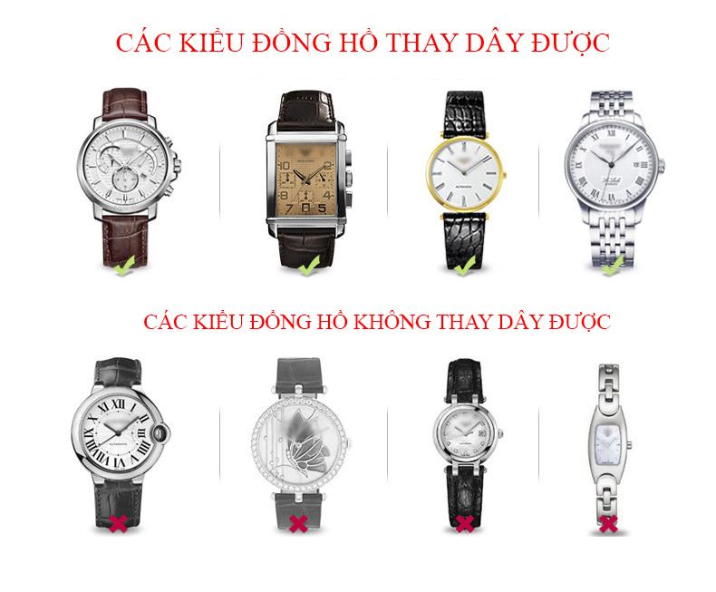 Dây đồng hồ da cao cấp SIZE 18mm (nâu-B805)